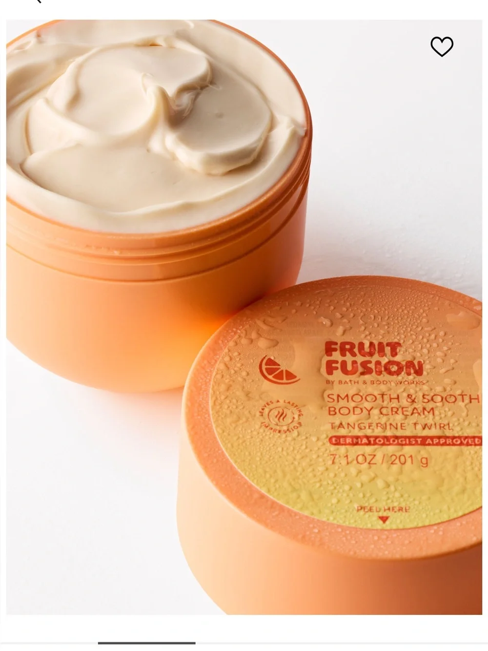 Bath & Body Works Fruit Fusion Tangerine Twirl Body Cream -